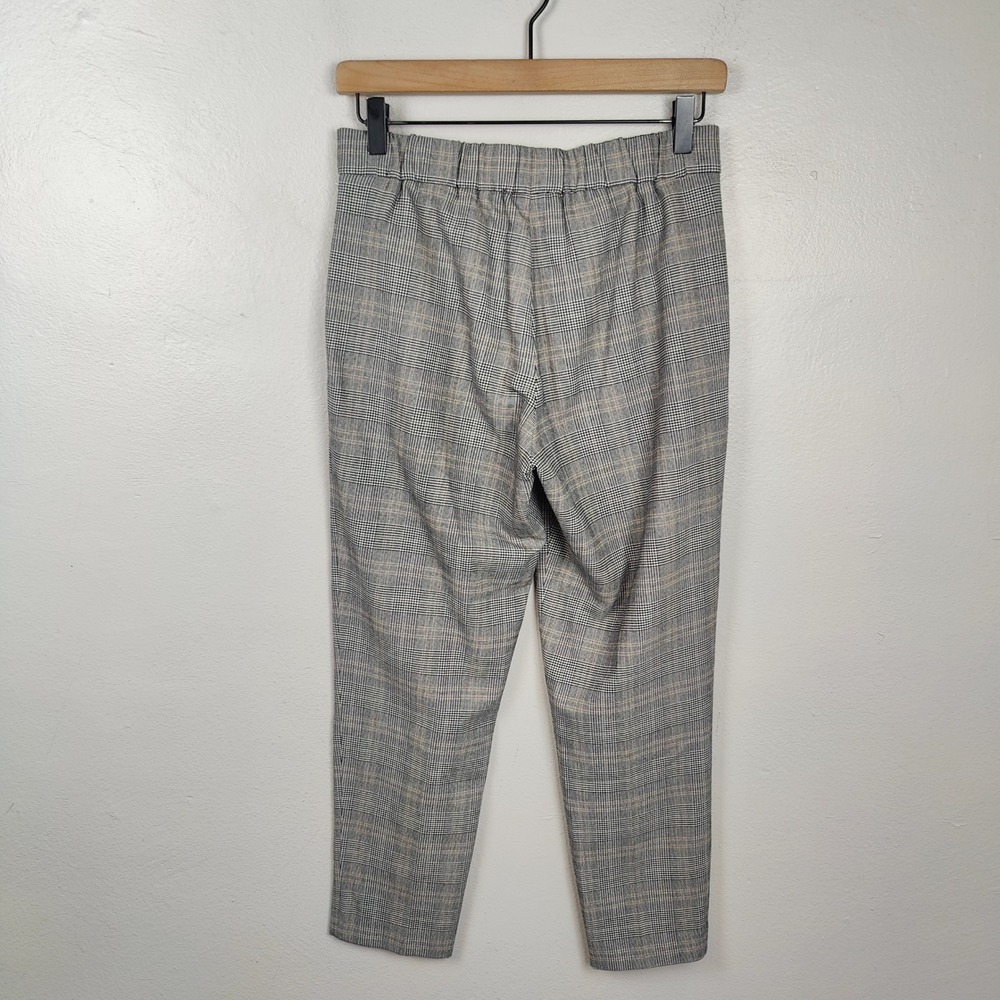 Aritzia Babaton Conan Ankle‎ Pants Womens 2 Career Tan Houndstooth Check - Picture 8 of 12